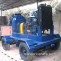 movable 8 inch diesel engine water pump